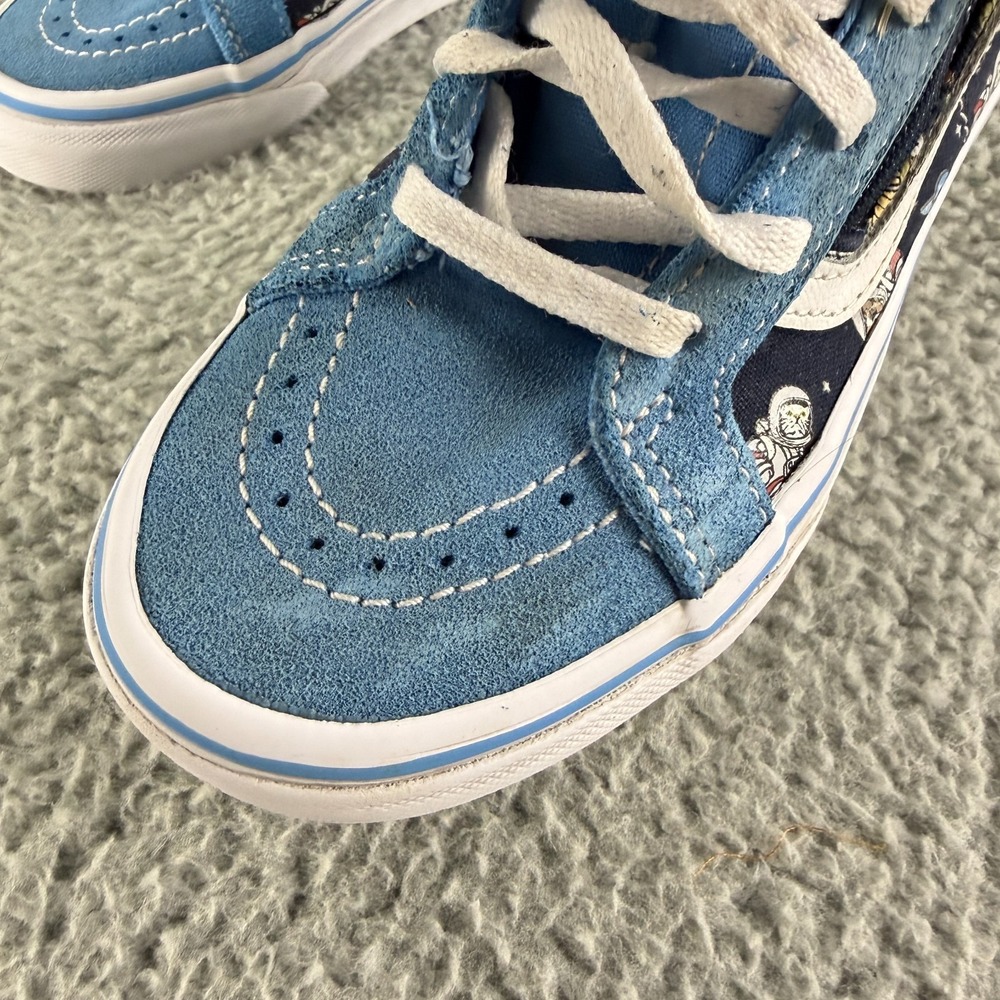 Vans SK8-Hi Astronaut Shoes Kid Boys Size 12.5 Blue Zip Up Hi-Top Sneakers - Picture 2 of 10